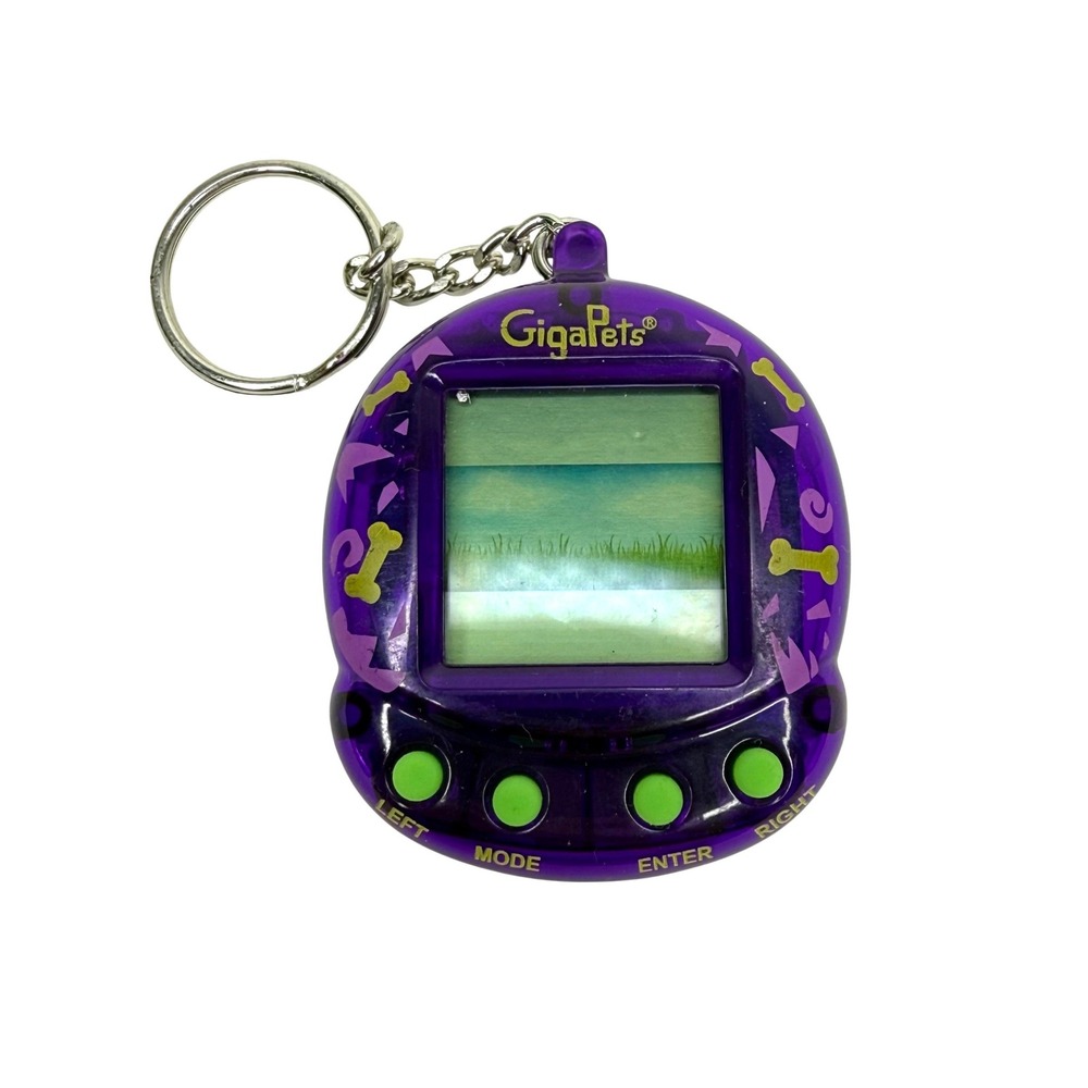 GigaPets Virtual Pet Handheld Game Translucent Purple‎ 2018 Top Secret Toys